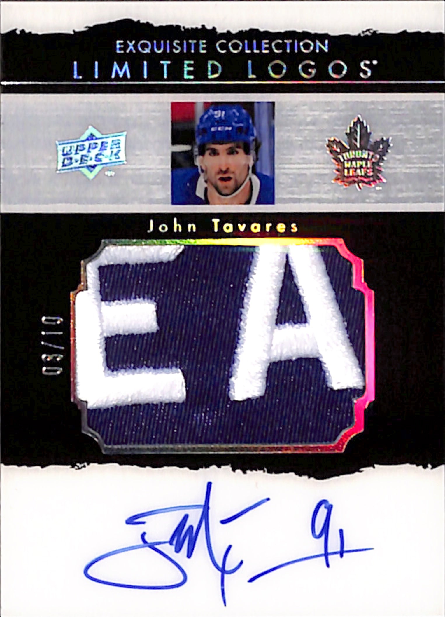 2022-23 The Cup - John Tavares Exquisite Collection Limited Logos /10 (LLT-JT)