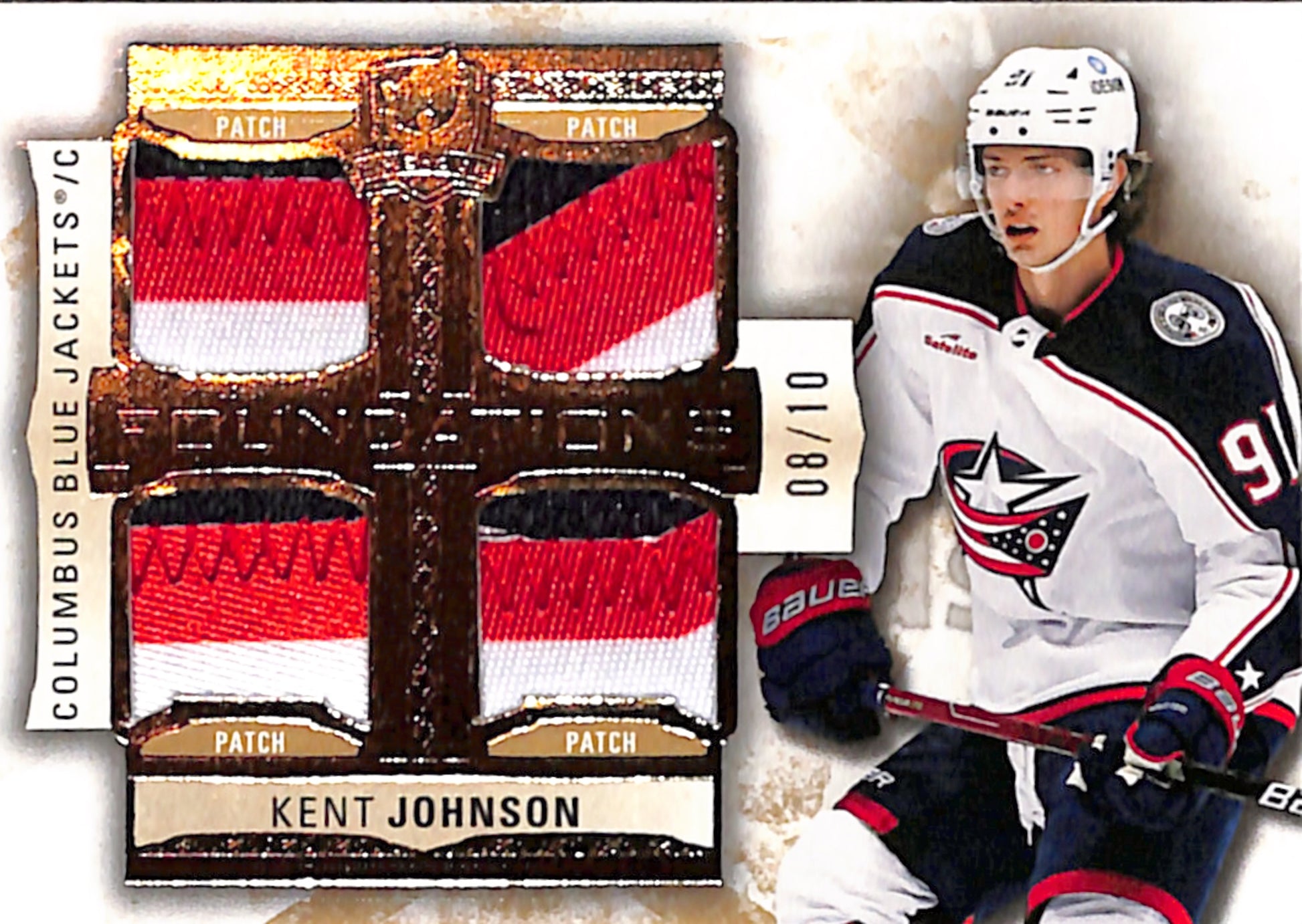 2022-23 The Cup - Kent Johnson Foundations Patch /10 (F-KJ)