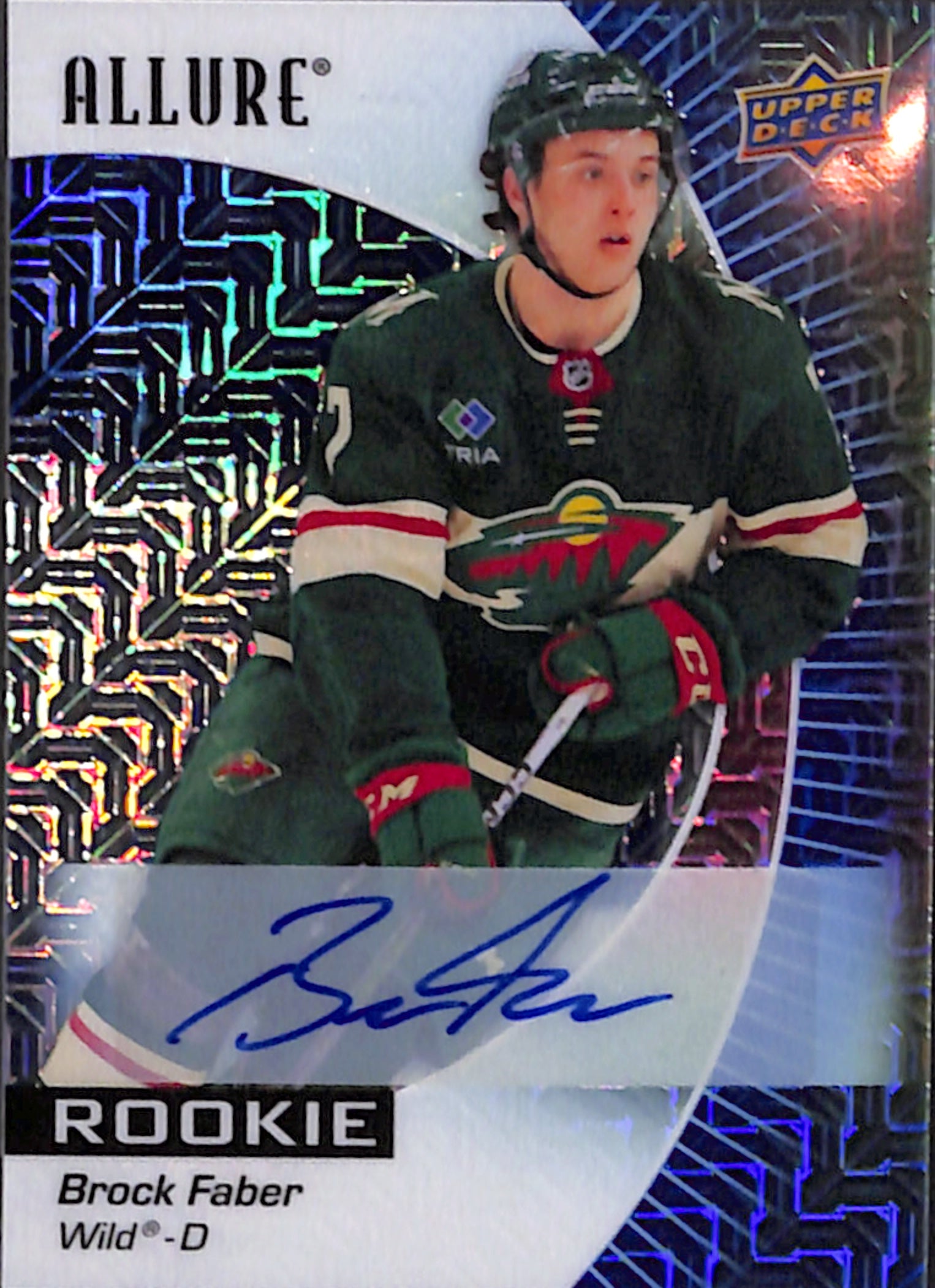 2023-24 Allure - Brock Faber Blue Line Auto /35 (112)