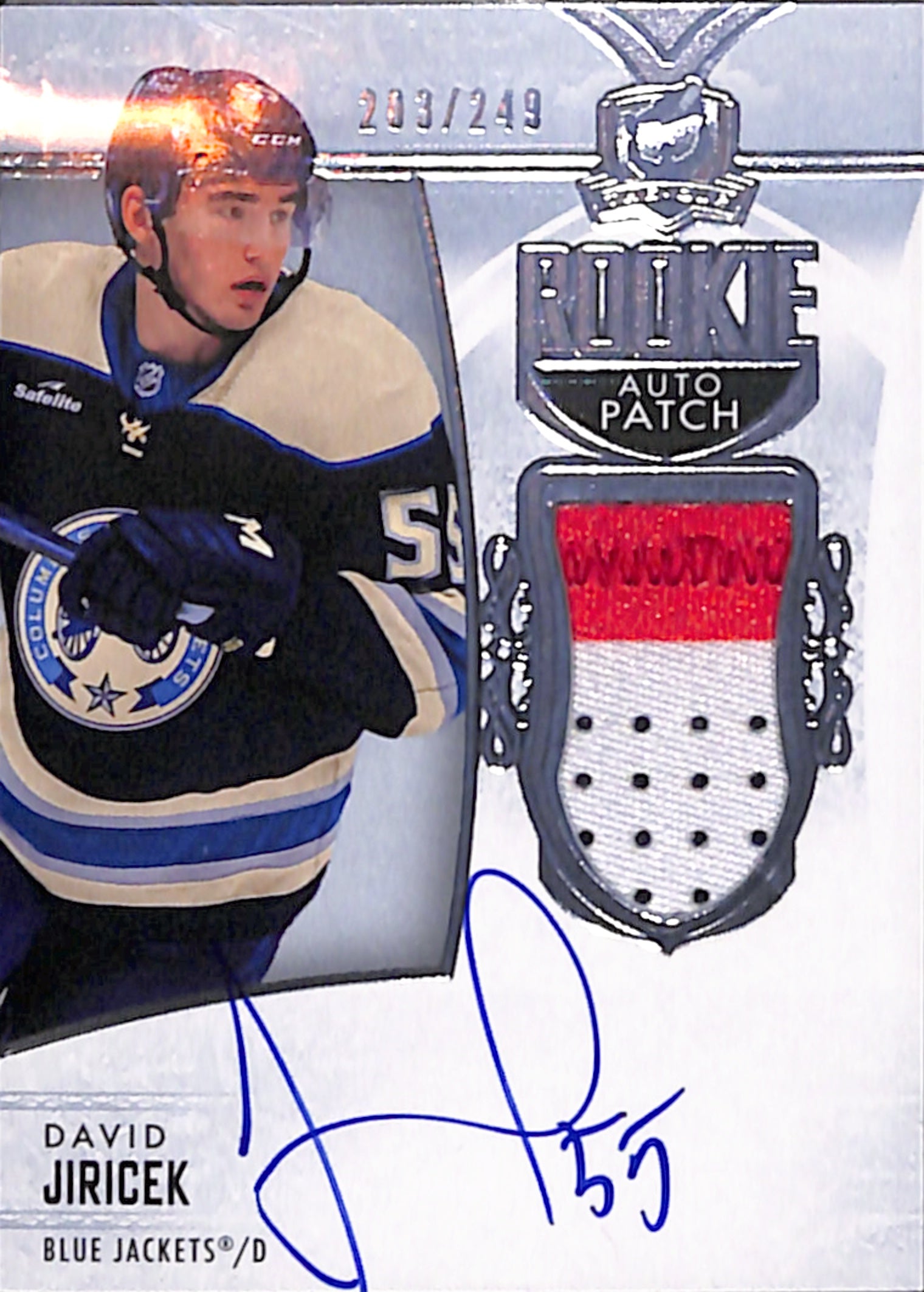 2022-23 The Cup - David Jiricek Rookie Auto Patch /249 (111)