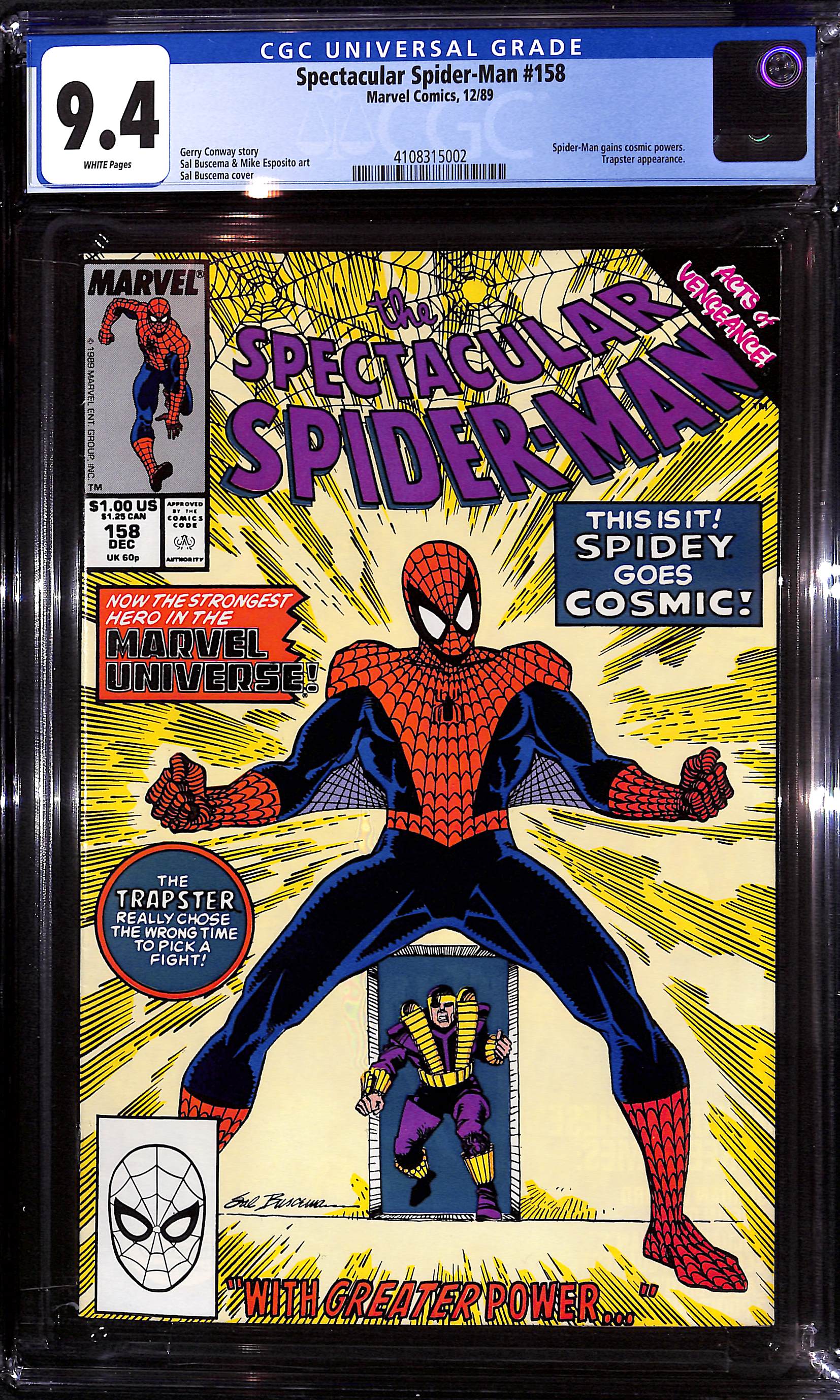 Spectacular Spider-Man #158 - (CGC 9.4)