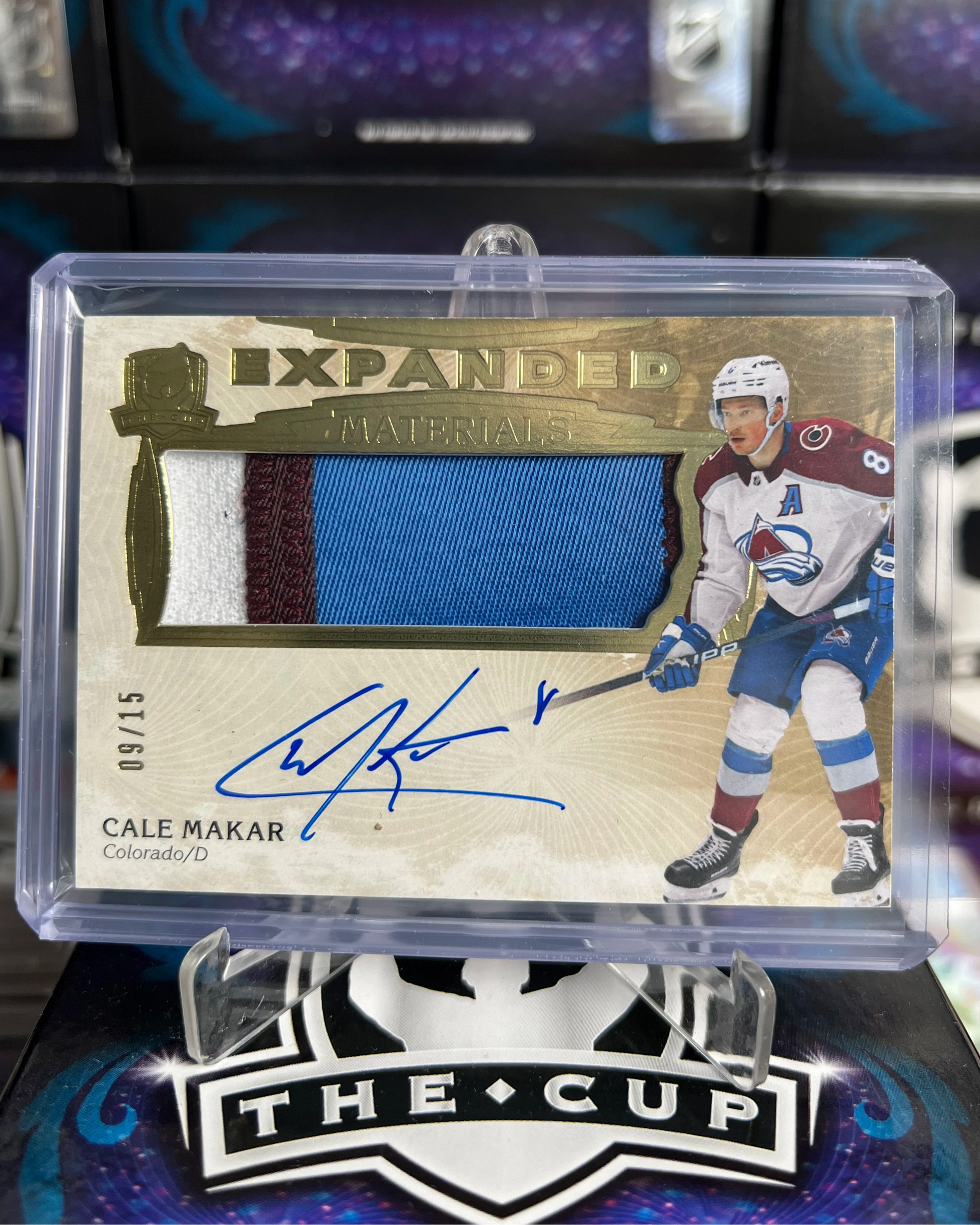 2023-24 The Cup - Cale Makar Expanded Materials /15 (EM-CM)