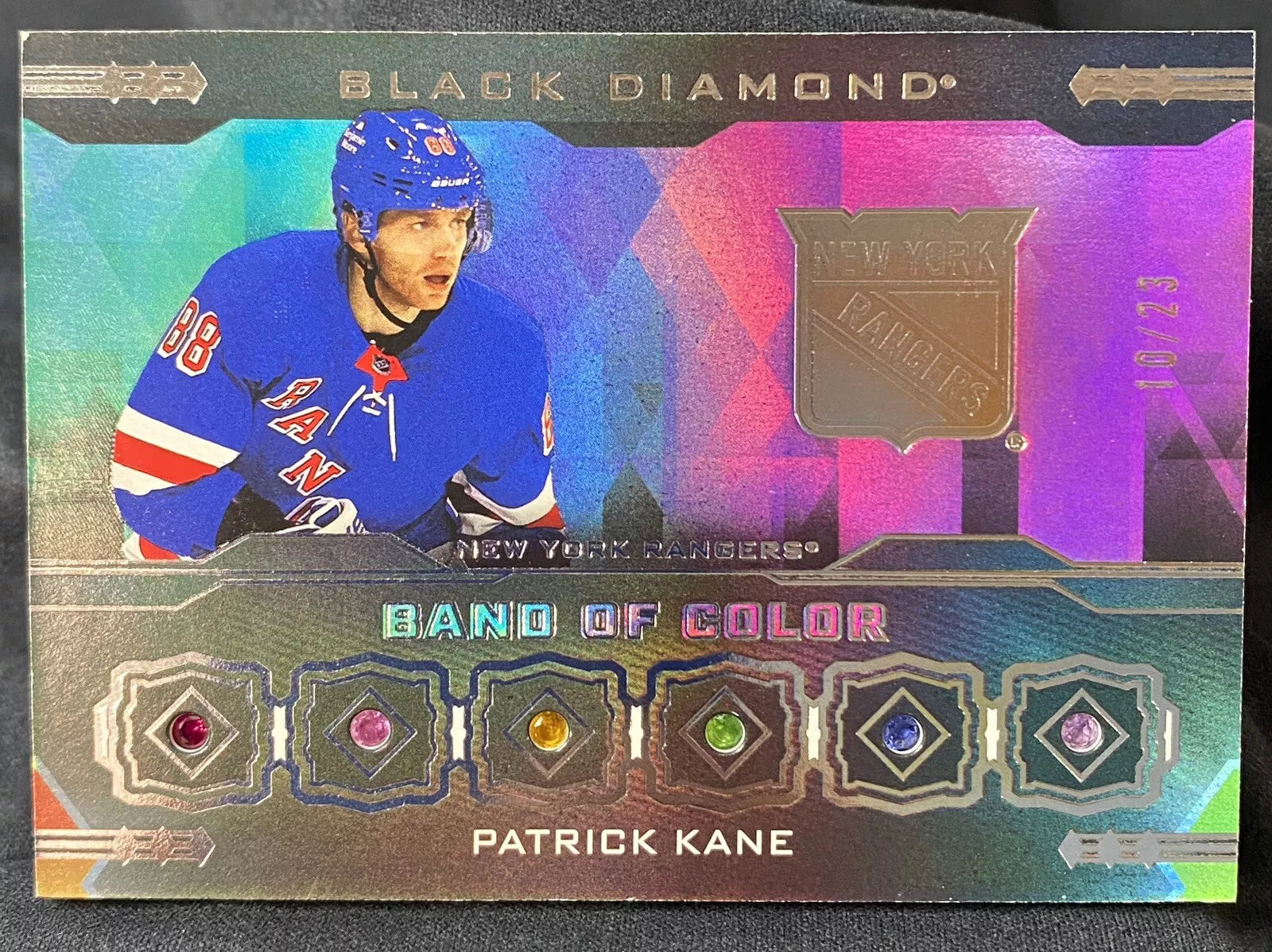 2023-24 Black Diamond - Patrick Kane /23 BAND OF COLOR (BC-PK)