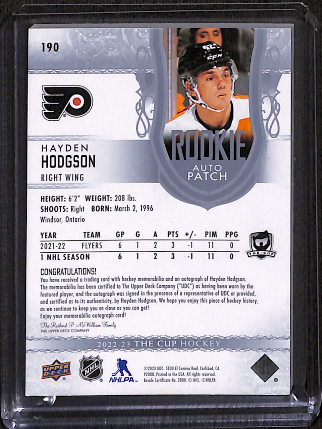 2022-23 The Cup - Hayden Hodgson True RPA /249 (190)