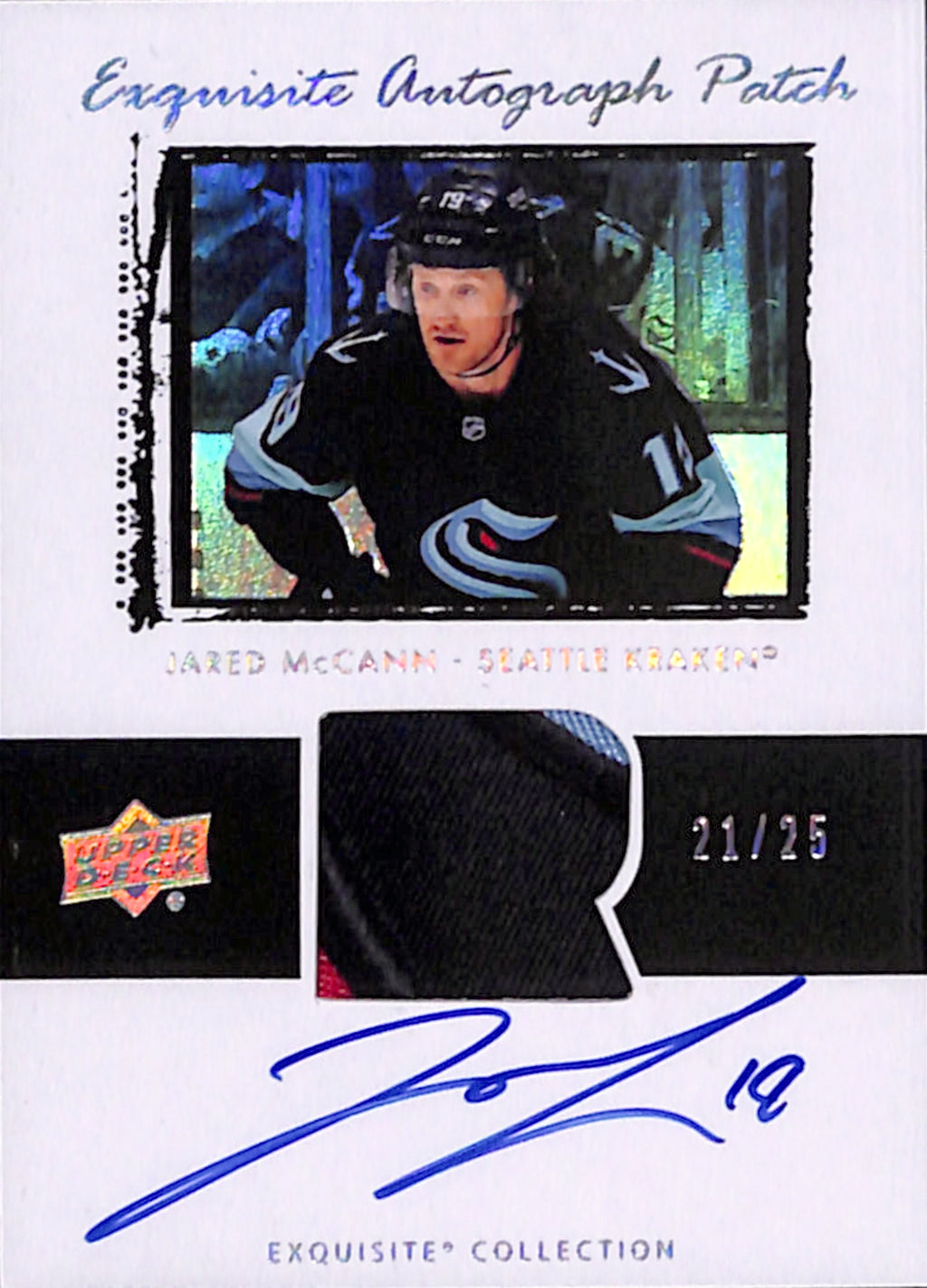 2022-23 The Cup - Jared McCann Exquisite Autograph Patch /25 (ET-JM)