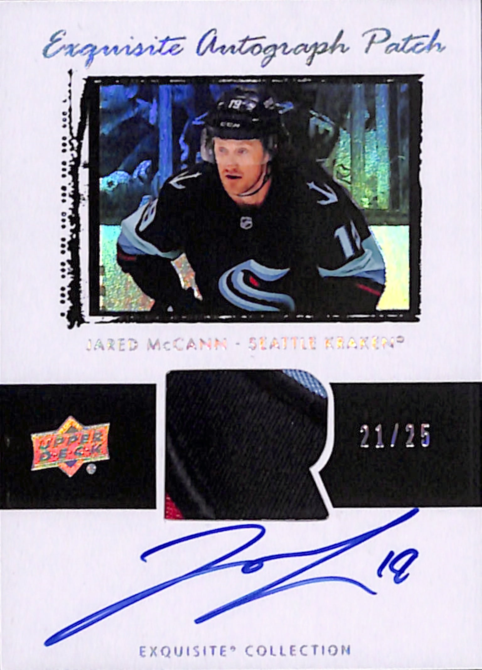 2022-23 The Cup - Jared McCann Exquisite Autograph Patch /25 (ET-JM)