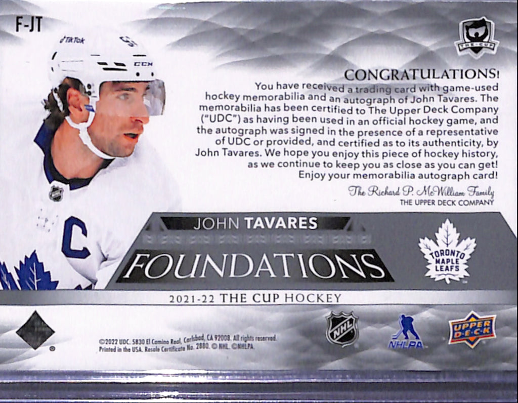 2021-22 The Cup - John Tavares Foundations /15 (FJT)