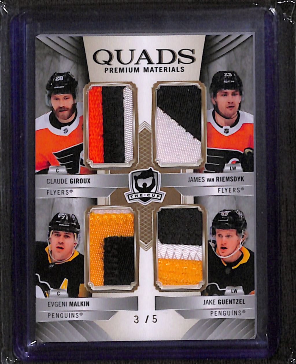 2020-21 The Cup - Giroux/van Reimsdyk/Malkin/Guentzel Quad Premium Materials (C4-MGVG)