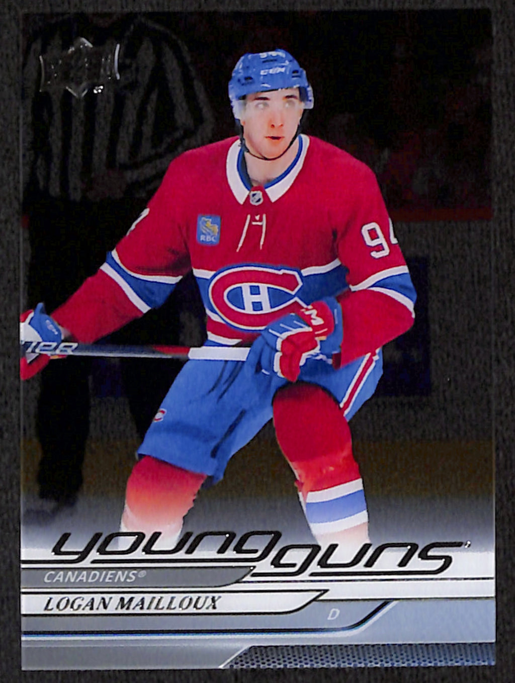 2024-25 Upper Deck Series 1 - Logan Mailloux Young Guns Clear Cut (239)