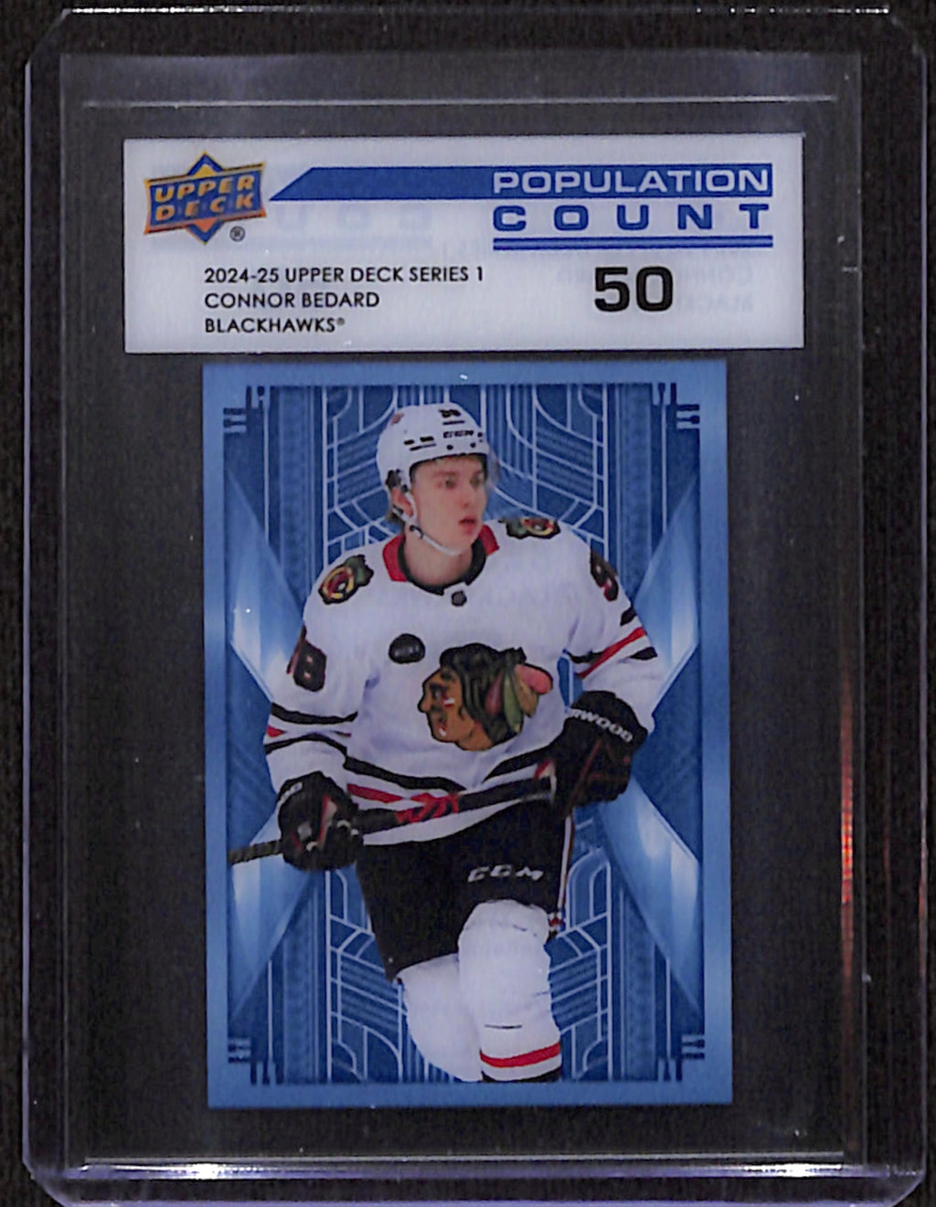 2024-25 Upper Deck Series 1 - Connor Bedard Population Count 50 (PC-3)
