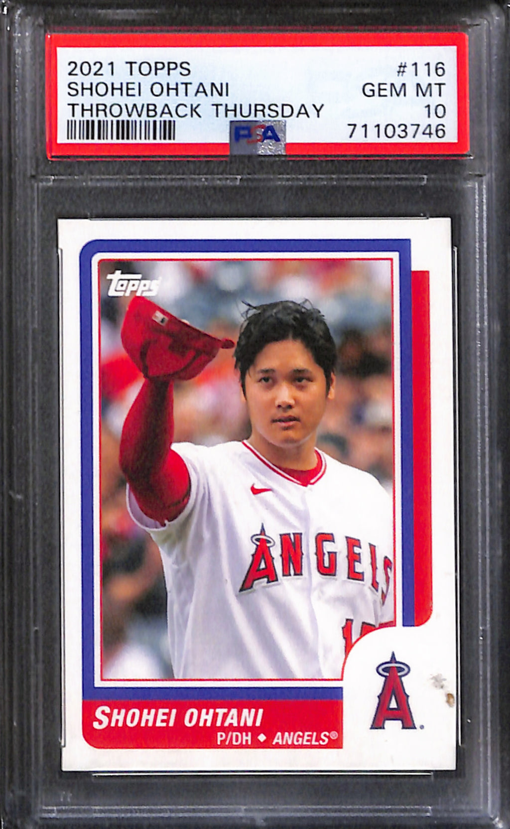 2021 Topps - Shohei Ohtani Throwback Thursday PSA 10 (#116)