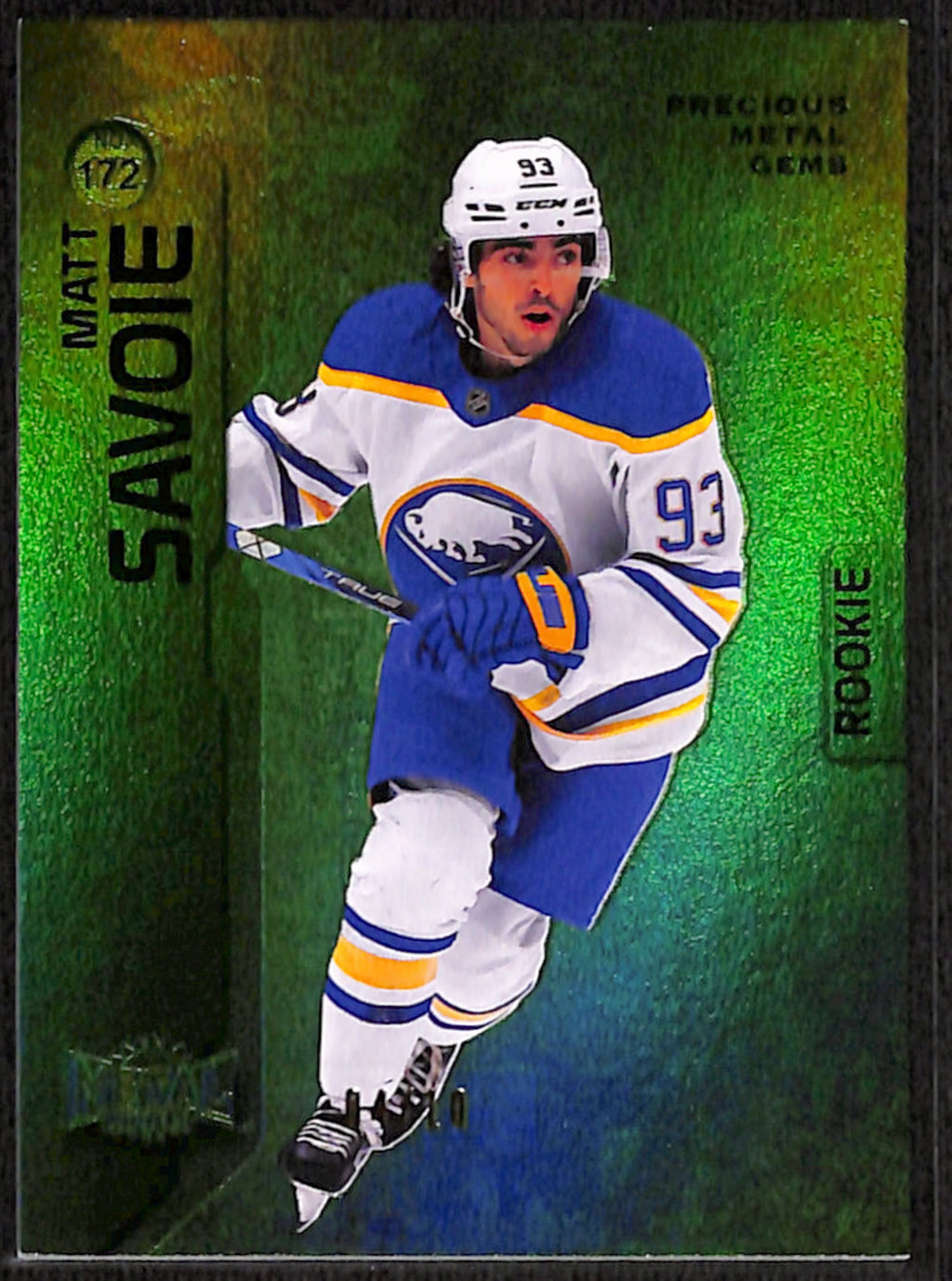 2023-24 Metal Universe Hockey - Matt Savoie Green PMG /10 (No 172)