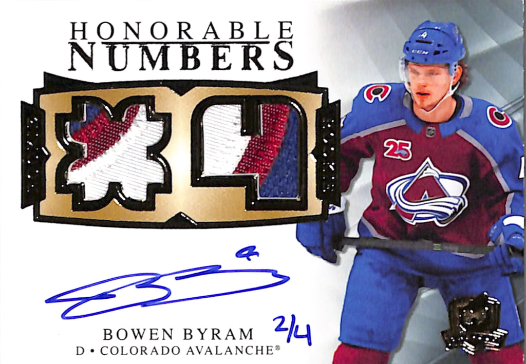 2020-21 Upper Deck The Cup - Bowen Byram Honorable Numbers /4 (HR-BB)