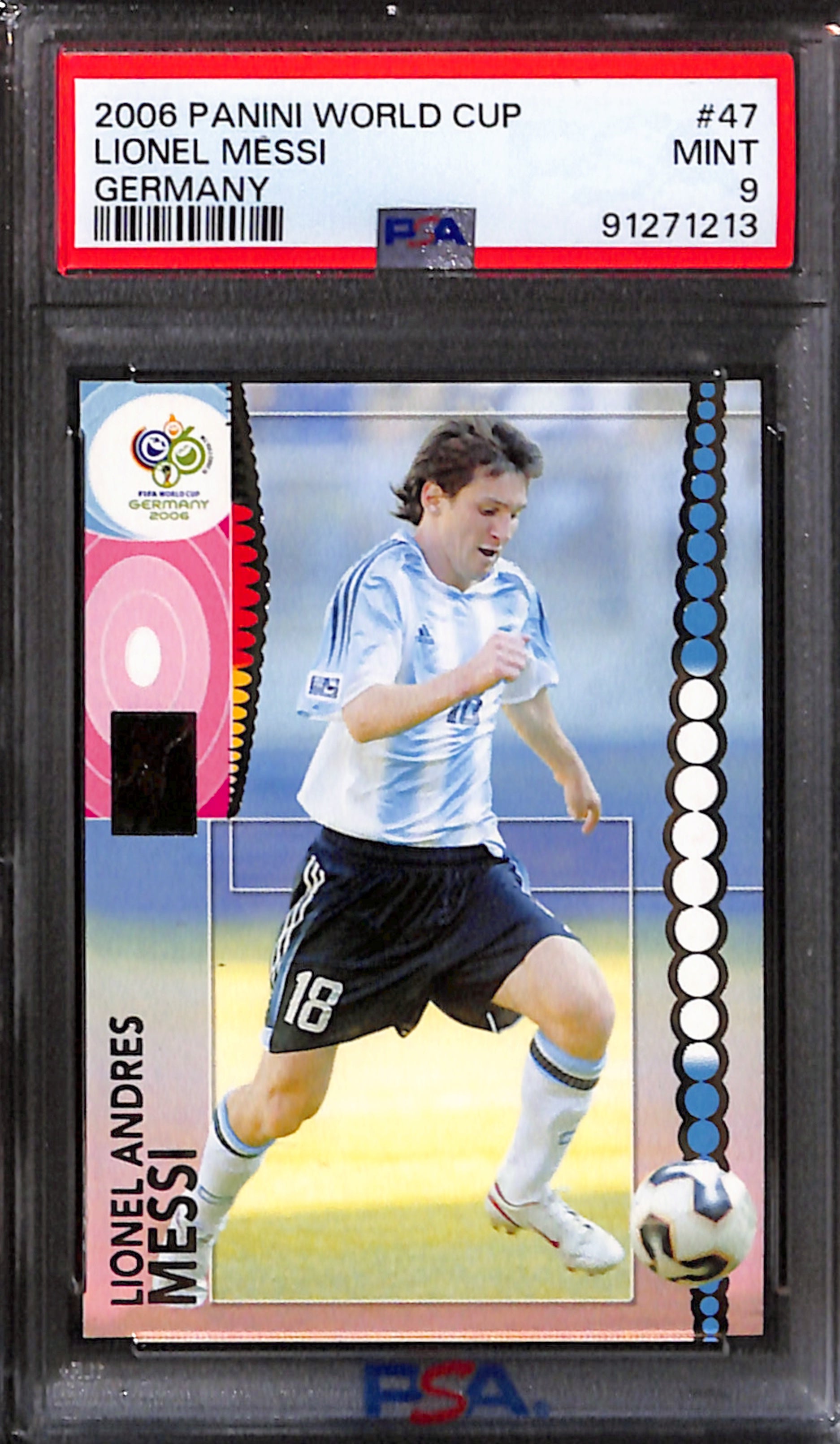 2006 Panini World Cup - Lionel Messi #47 (PSA 9)