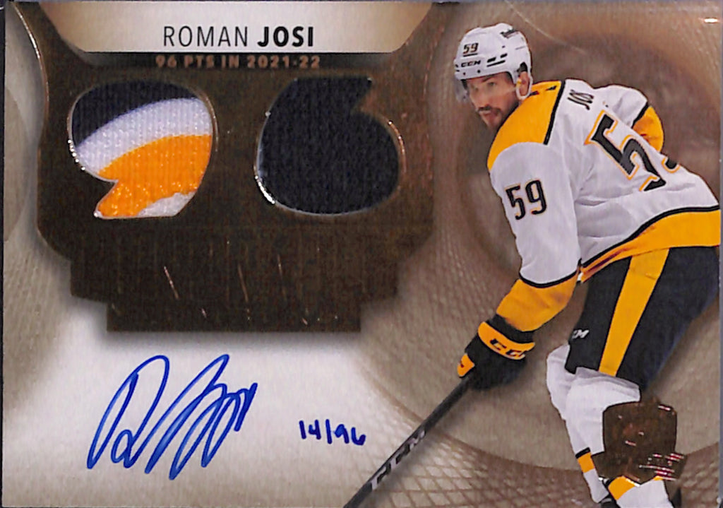 2022-23 The Cup - Roman Josi Honorable Numbers /96 (HR-RJ)