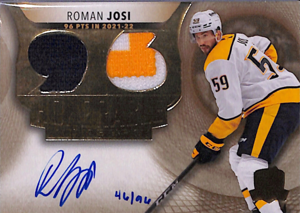 2022-23 The Cup - Roman Josi Honorable Numbers /96 (HR-RJ)