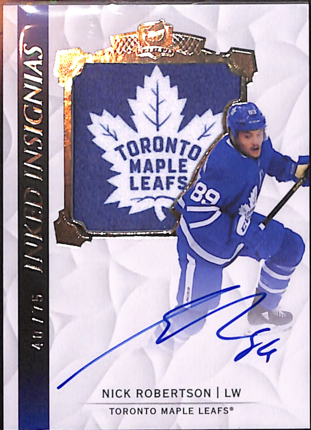 2020-21 The Cup - Nick Robertson Inked Insignias /75 (II-NR)