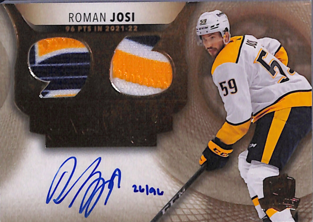 2022-23 The Cup - Roman Josi Honorable Numbers /96 (HR-RJ)
