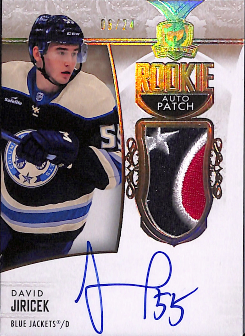 2022-23 The Cup - David Jiricek Rookie Auto Patch /24 (111)