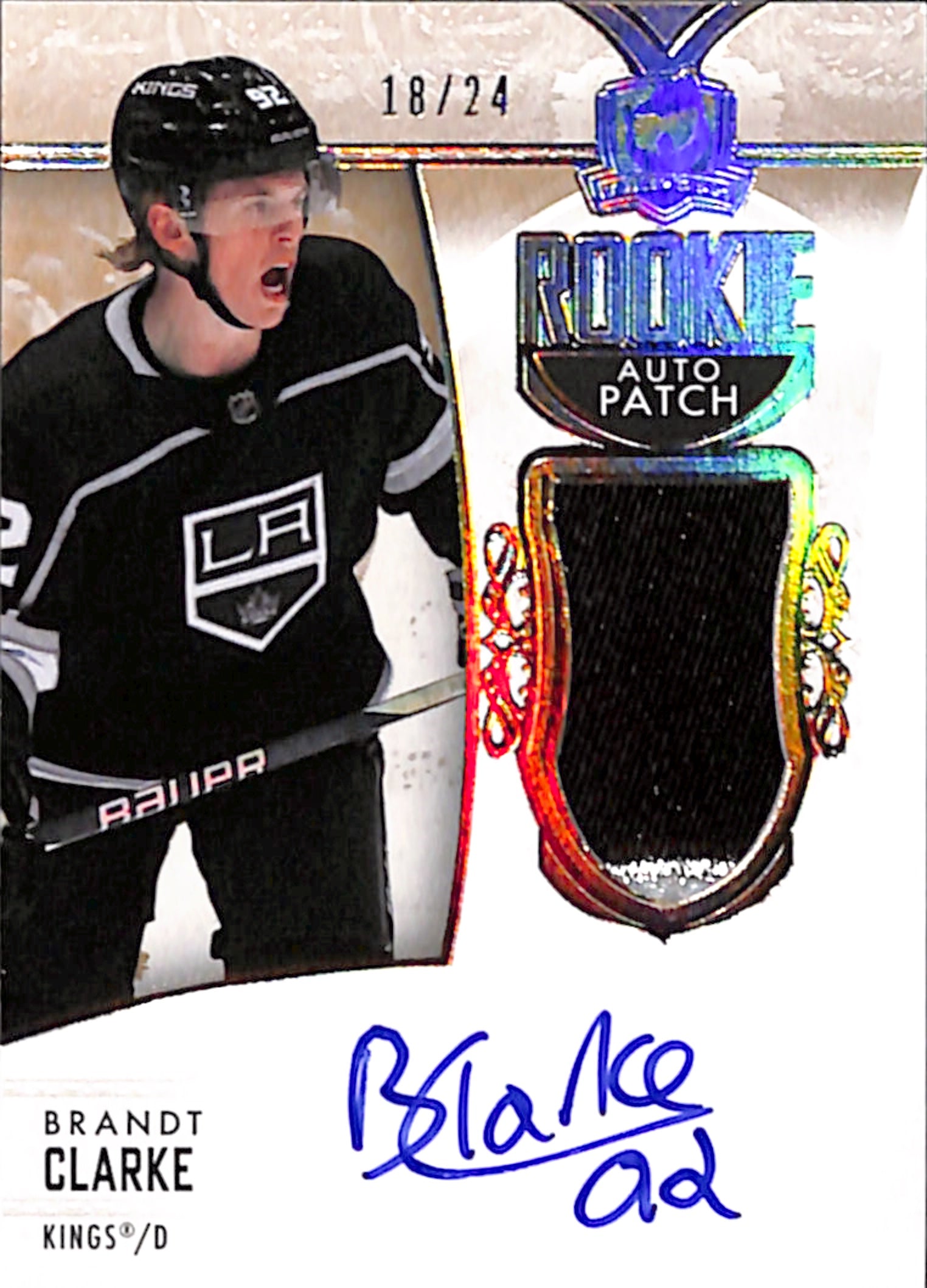 2022-23 The Cup - Brandt Clarke Rookie Auto Patch /24 (122)