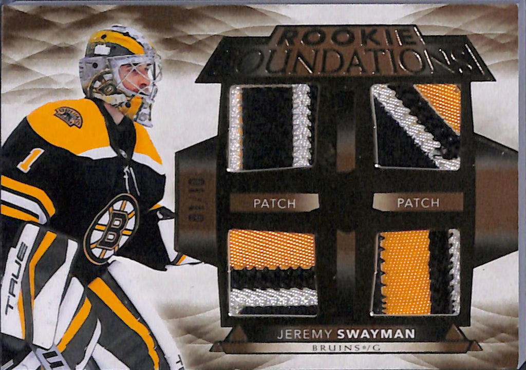 2021-22 The Cup - Jeremy Swayman Foundations Patch /10 (F-SW)