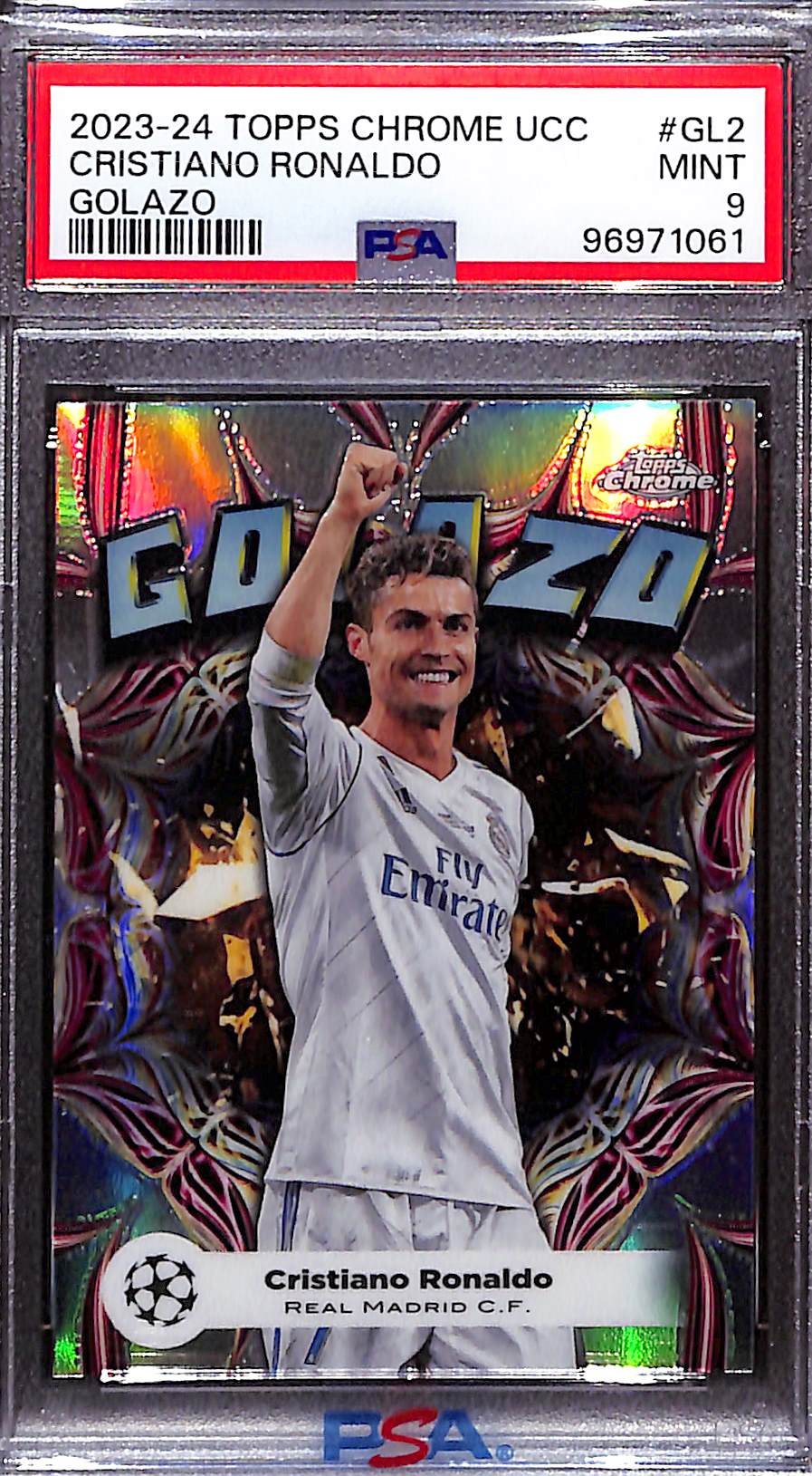 2023-24 Topps Chrome - Cristiano Ronaldo Golazo #GL2 - PSA 9