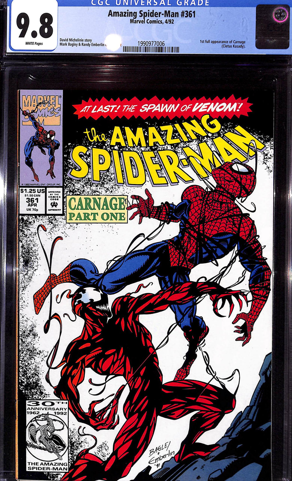 Amazing Spider-Man #361 - (CGC 9.8)
