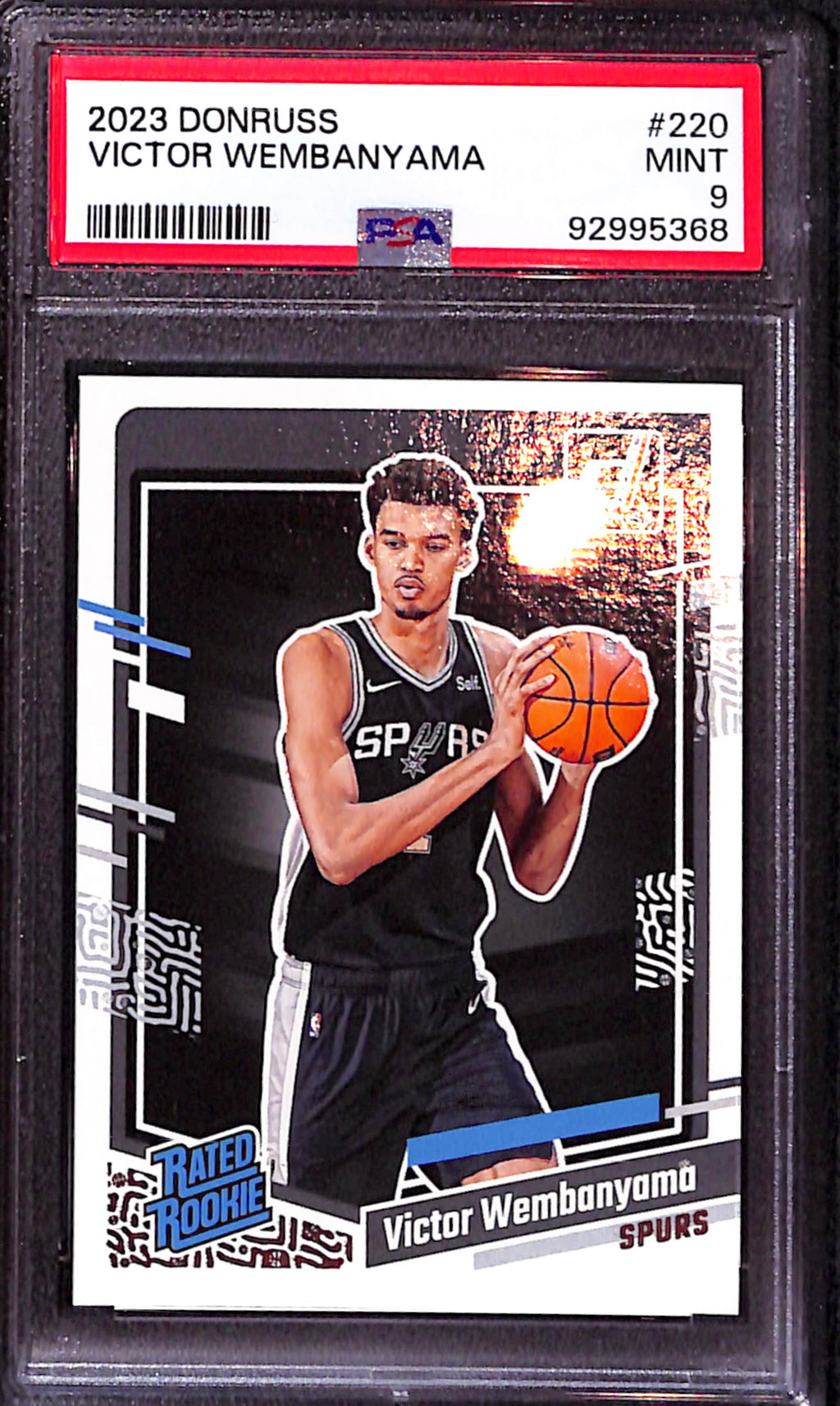 2023-24 Panini Donruss - Rated Rookie #220 Victor Wembanyama - PSA 9
