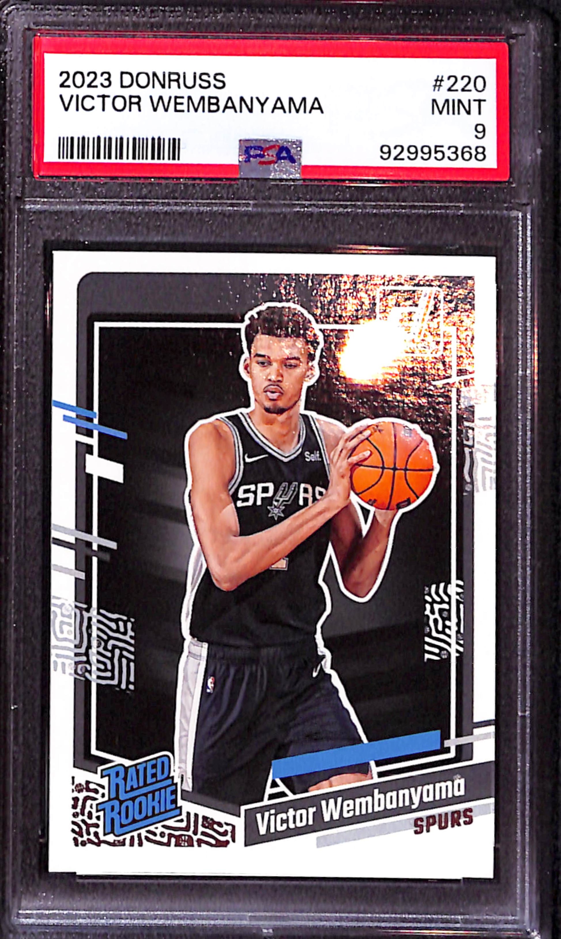 2023-24 Panini Donruss - Rated Rookie #220 Victor Wembanyama - PSA 9