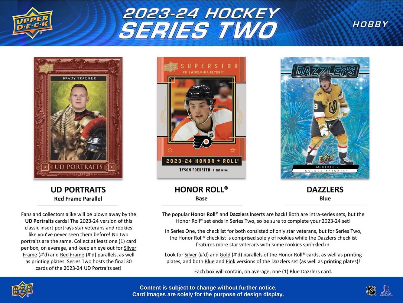 2023-24 Upper Deck Series 2 Hockey Hobby Box (Pre-Order) - Miraj Trading