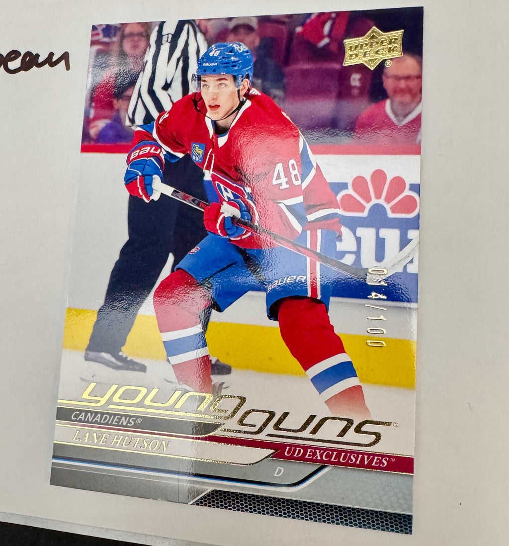 2024-25 Upper Deck Series 1 - Lane Hutson Exclusives Young Guns /100 (229)