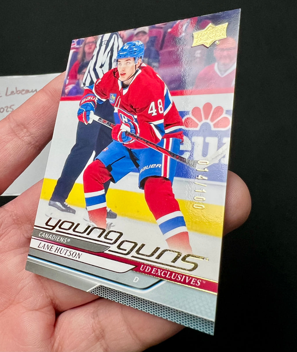 2024-25 Upper Deck Series 1 - Lane Hutson Exclusives Young Guns /100 (229)