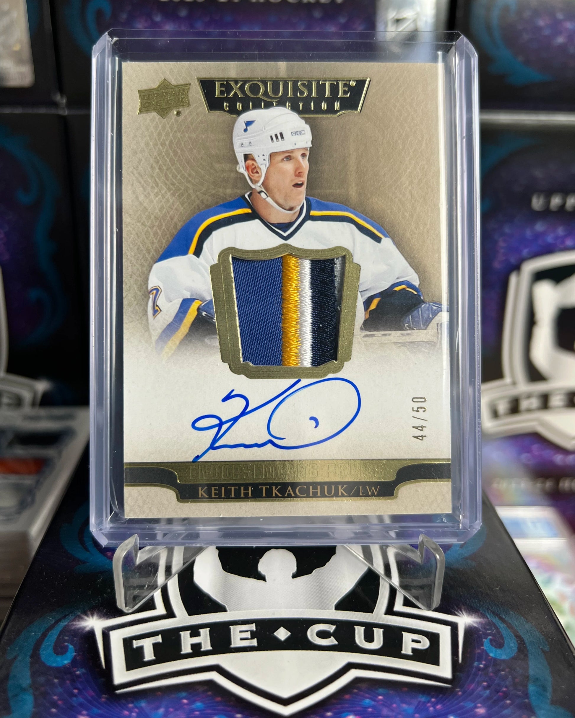 2023-24 The Cup Keith Tkachuk Endorsements Relics Patch Auto /50 (ER-KT)