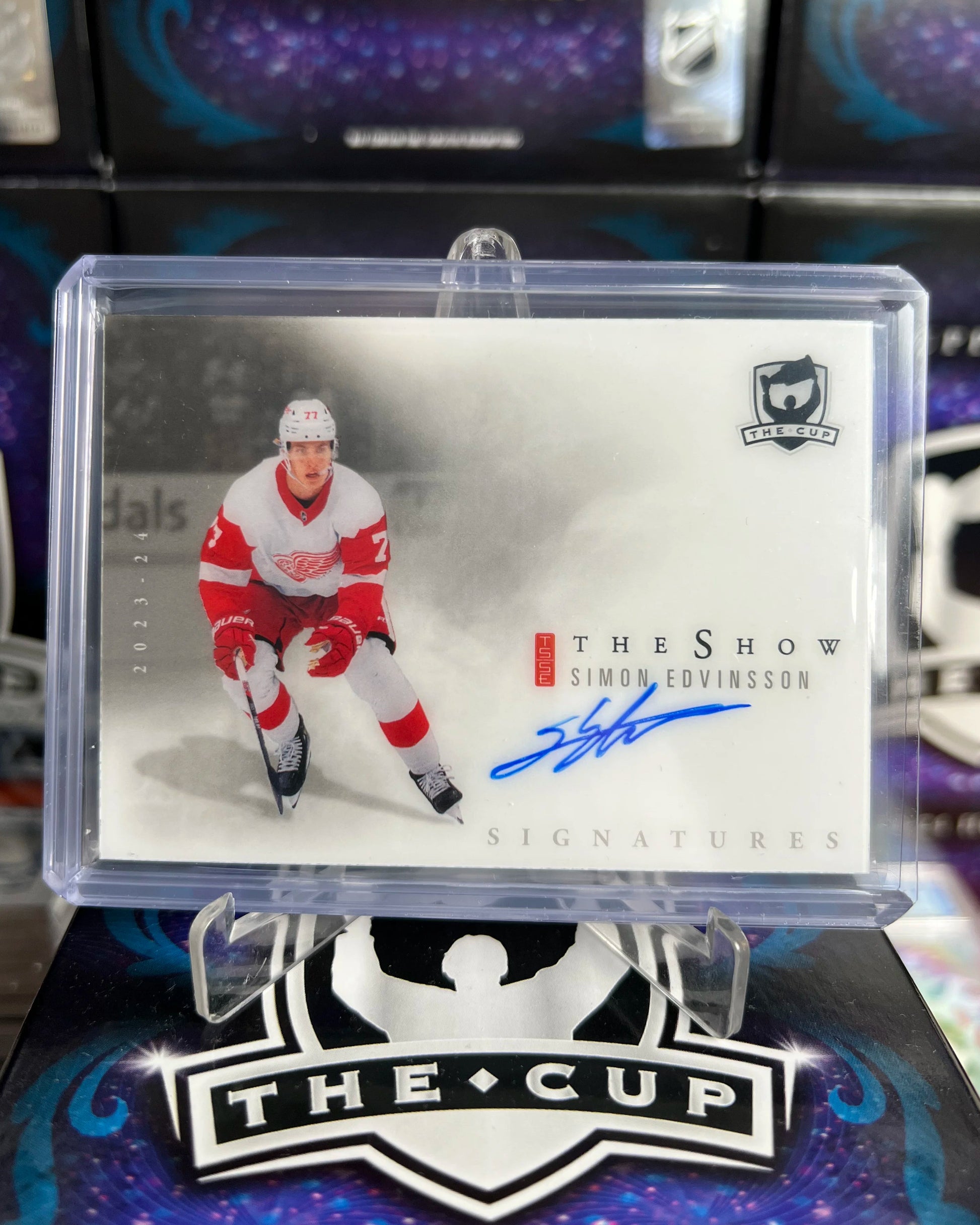 2023-24 The Cup Simon Edvinsson The Show Auto Rookie (SW-SE)