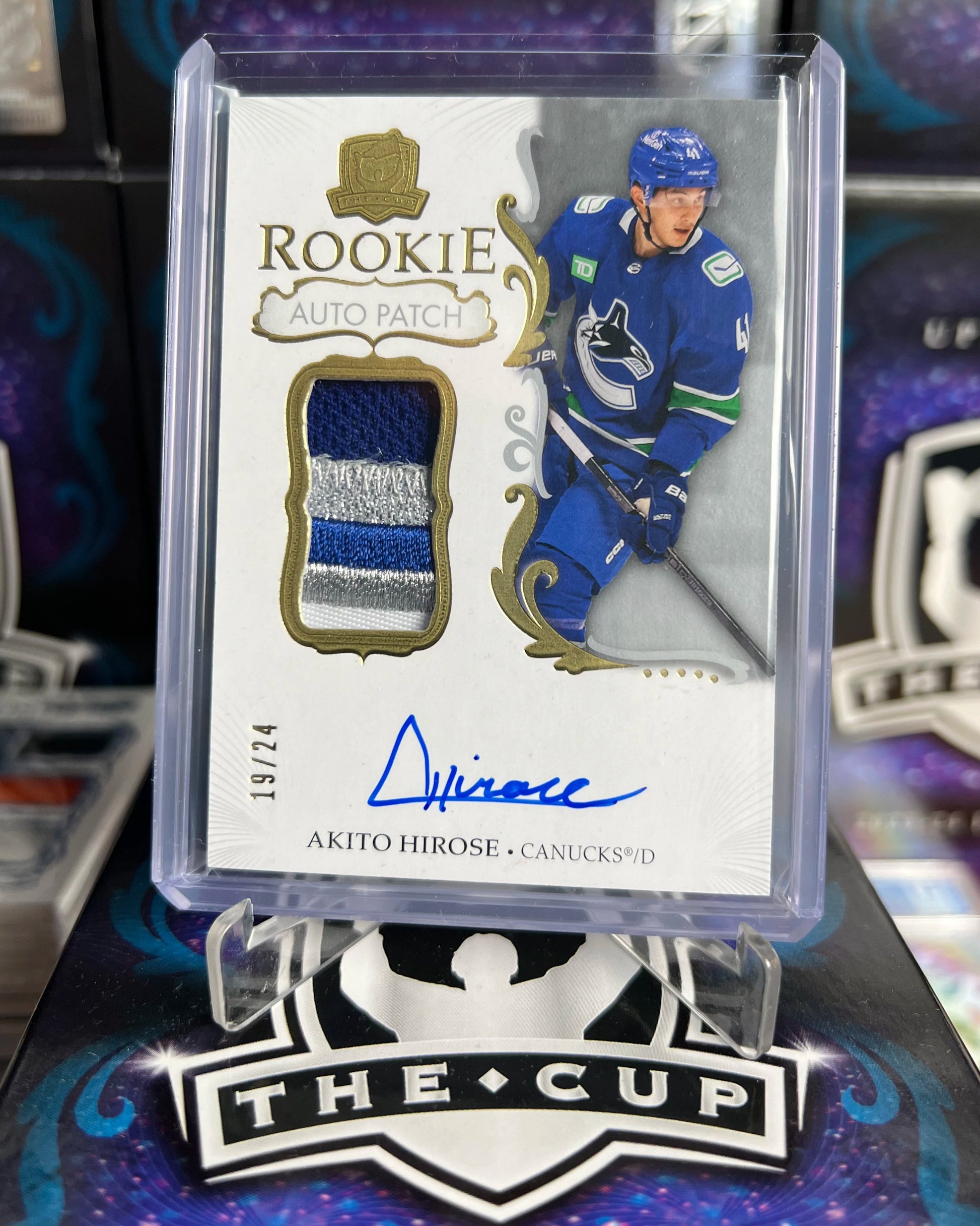 2023-24 The Cup - Akito Hirose Gold Rookie Patch Auto /24 (164)