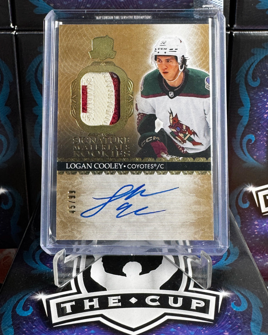 2023-24 The Cup - Logan Cooley Signature Materials /99 (SM-CO)
