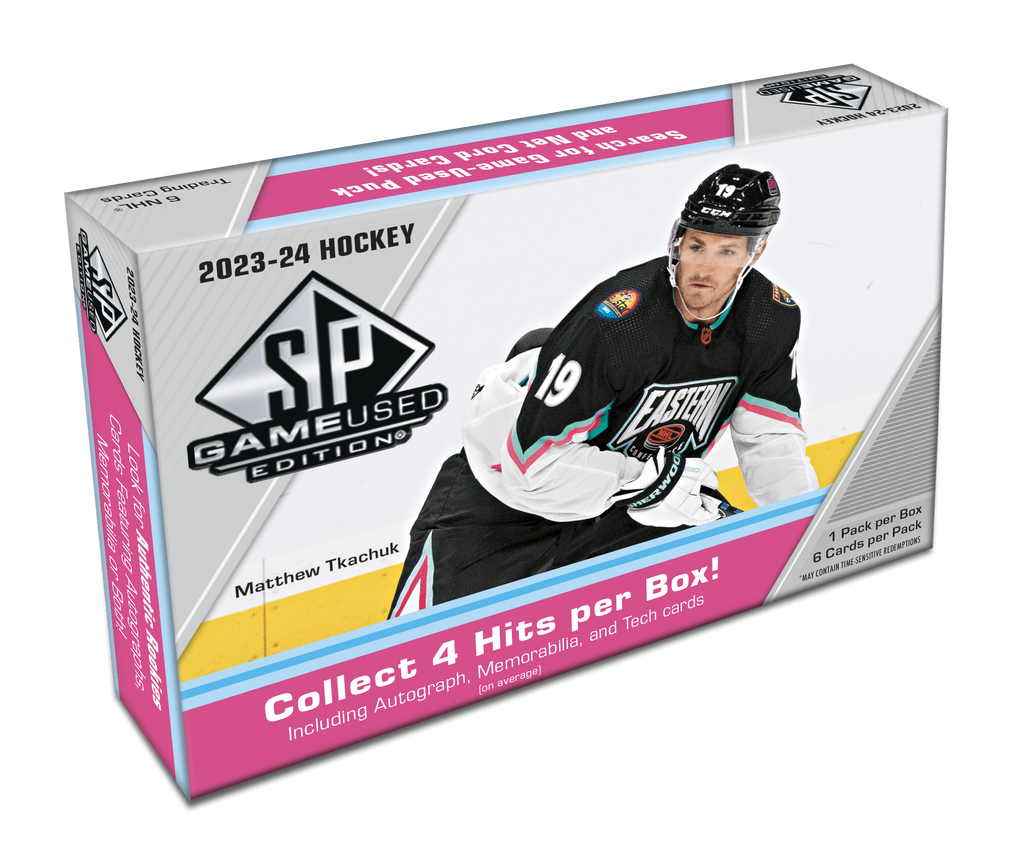 2023-24 Upper Deck SP Game Used Hockey Hobby Box (Pre-Order) - Miraj Trading