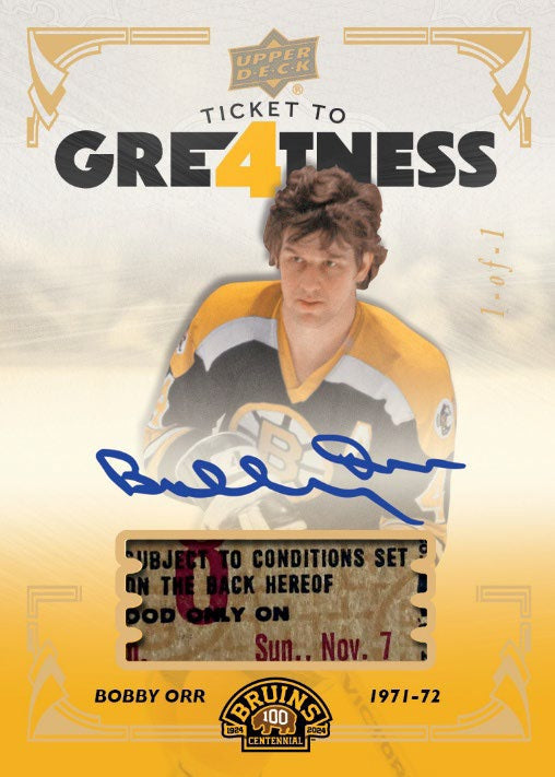 2023-24 Upper Deck Boston Bruins Centennial Hockey Hobby Box (Pre-Order) - Miraj Trading