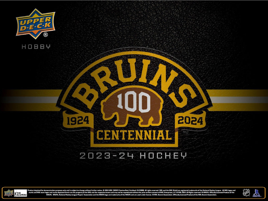 2023-24 Upper Deck Boston Bruins Centennial Hockey Hobby Box (Pre-Order) - Miraj Trading